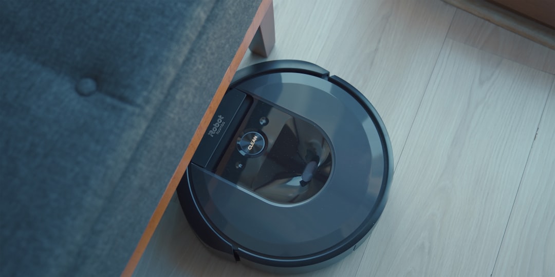 Robot vacuum cleaner under the sofa